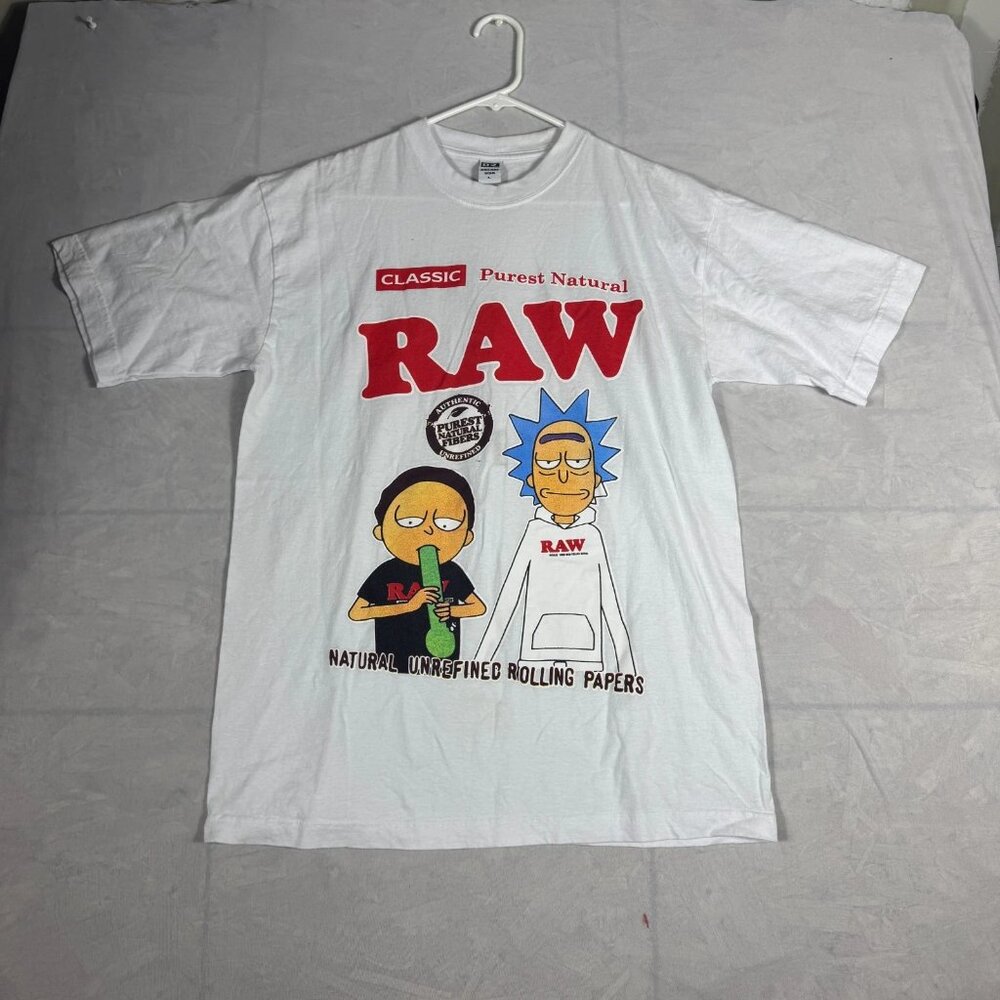 Dream USA T-Shirt Mens White Rick And‎ Morty Graphic Print Short Sleeve Size L